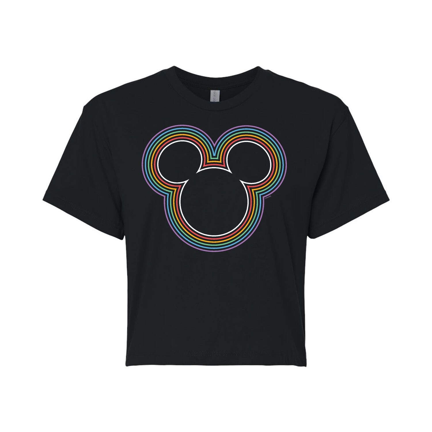 

Укороченная футболка с рисунком Микки Радужной головы Disney's Mickey Mouse Juniors Licensed Character