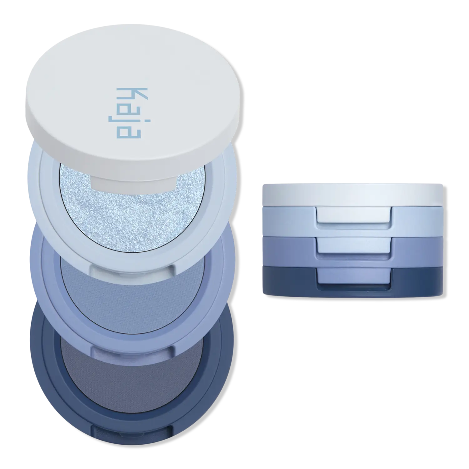 

Набор из трех теней для век Beauty Bento Stacked Eyeshadow Trio Kaja, Blueberry Bingsu (cool icy blues)