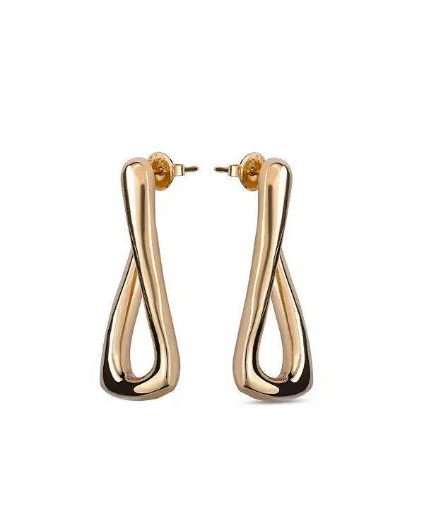 

Серьги из металлического сплава в форме звеньев Unode50, gold