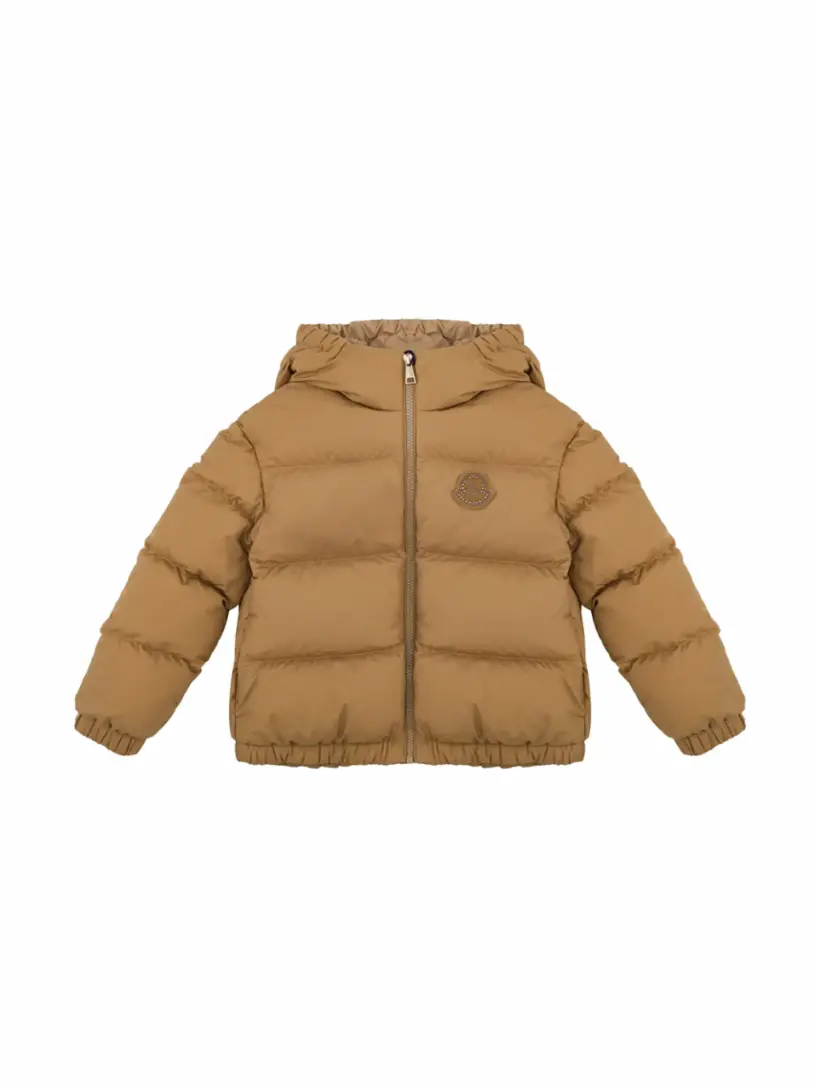 

Стеганая куртка с логотипом Moncler, бежевый