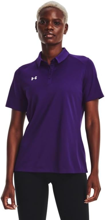 

Женская рубашка-поло с коротким рукавом Under Armour Tech Team, Purple/White
