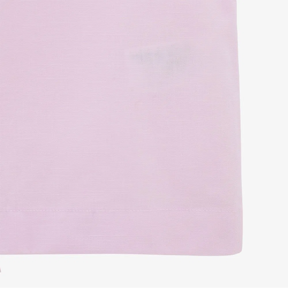 Рубашка Lacoste Розовая из хлопка и льна — фото 4
