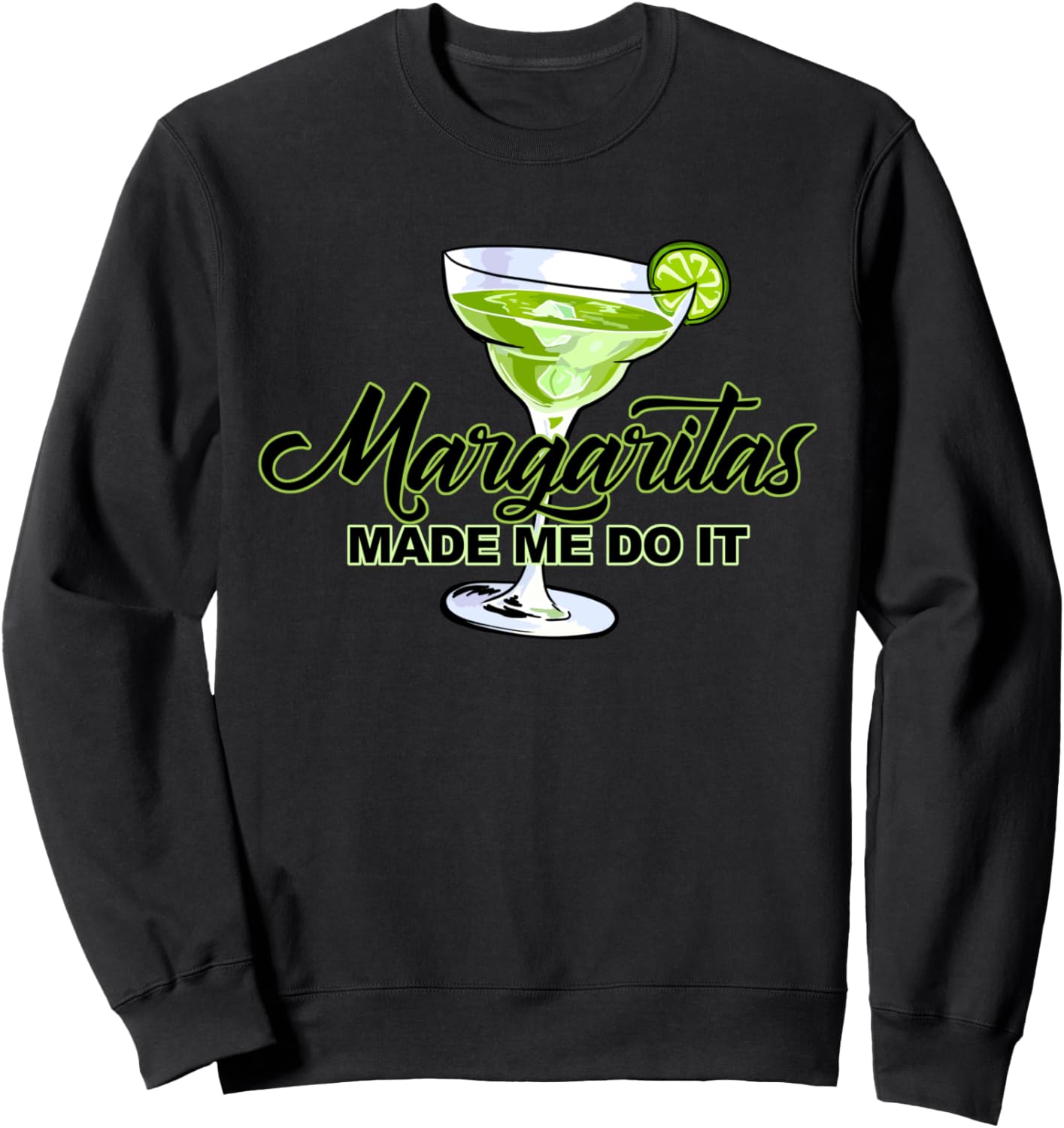 

Толстовка с надписью «Маргарита заставила меня это сделать» Miftees Cinco De Mayo Tees, черный