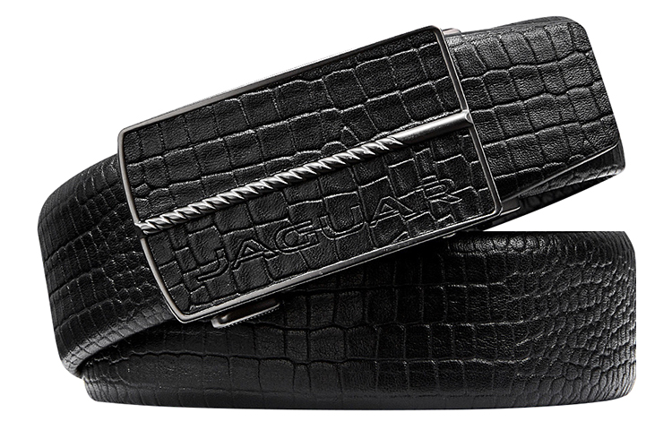 

JAGUAR Кожаный мужской ремень черный, Black