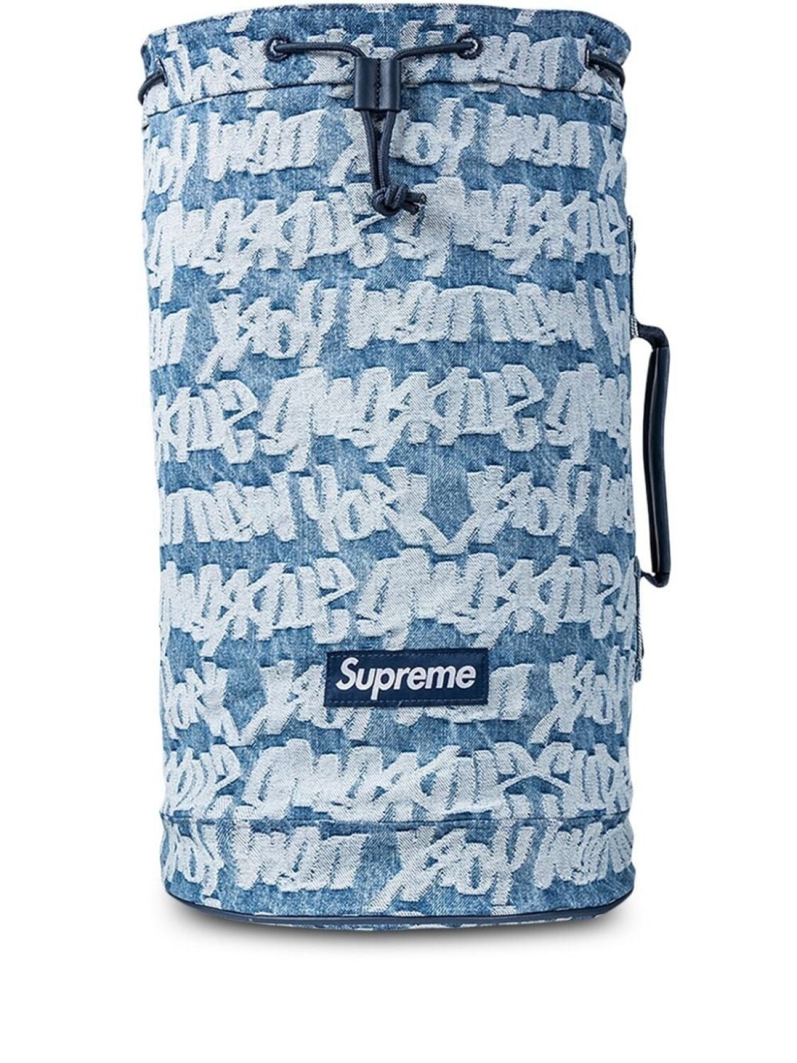 

Supreme жаккардовый джинсовый рюкзак Fat Tip, синий