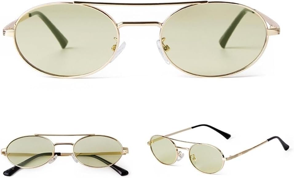 

Овальные солнцезащитные очки для женщин, большие, для путешествий, с защитой от УФ-излучения UV400, для занятий спортом на открытом воздухе, бега и езды на велосипеде Generic, C6 Grey Green