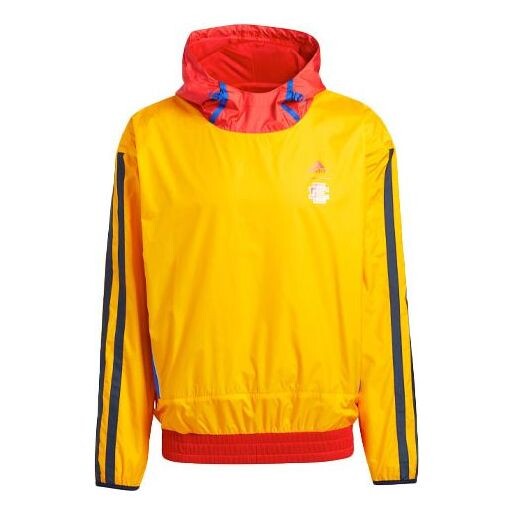 

Толстовка adidas Ee Mcd Basketball Casual Sports hooded Long Sleeves Yellow, желтый
