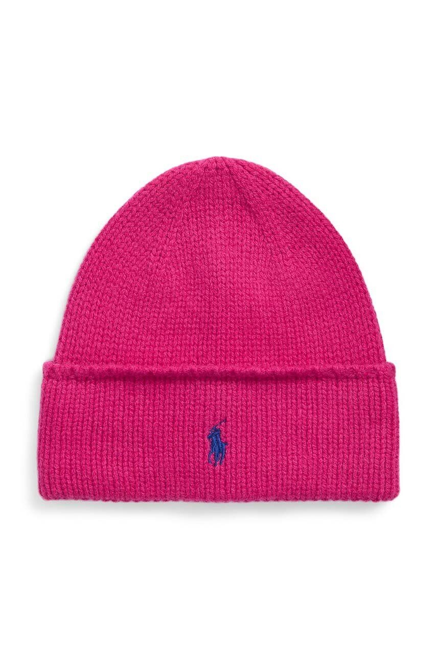 

Шерстяная кепка Polo Ralph Lauren, розовый