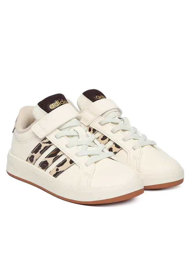 Adidas Кроссовки Grand Court 3.0 KJ4817 кремового цвета — фото 2