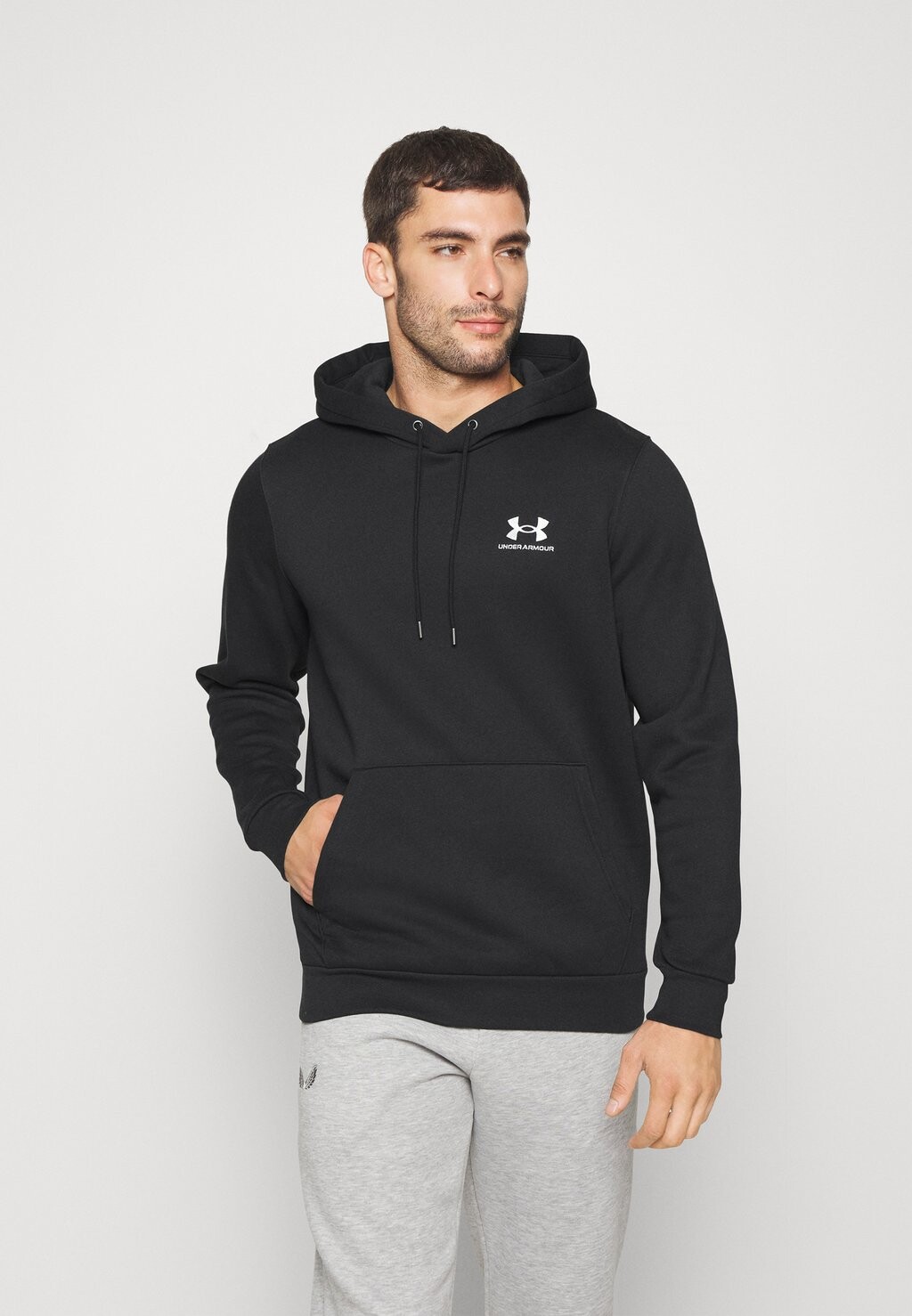 

Худи Under Armour ESSENTIAL, цвет Black/White, Черный, Худи Under Armour ESSENTIAL, цвет Black/White