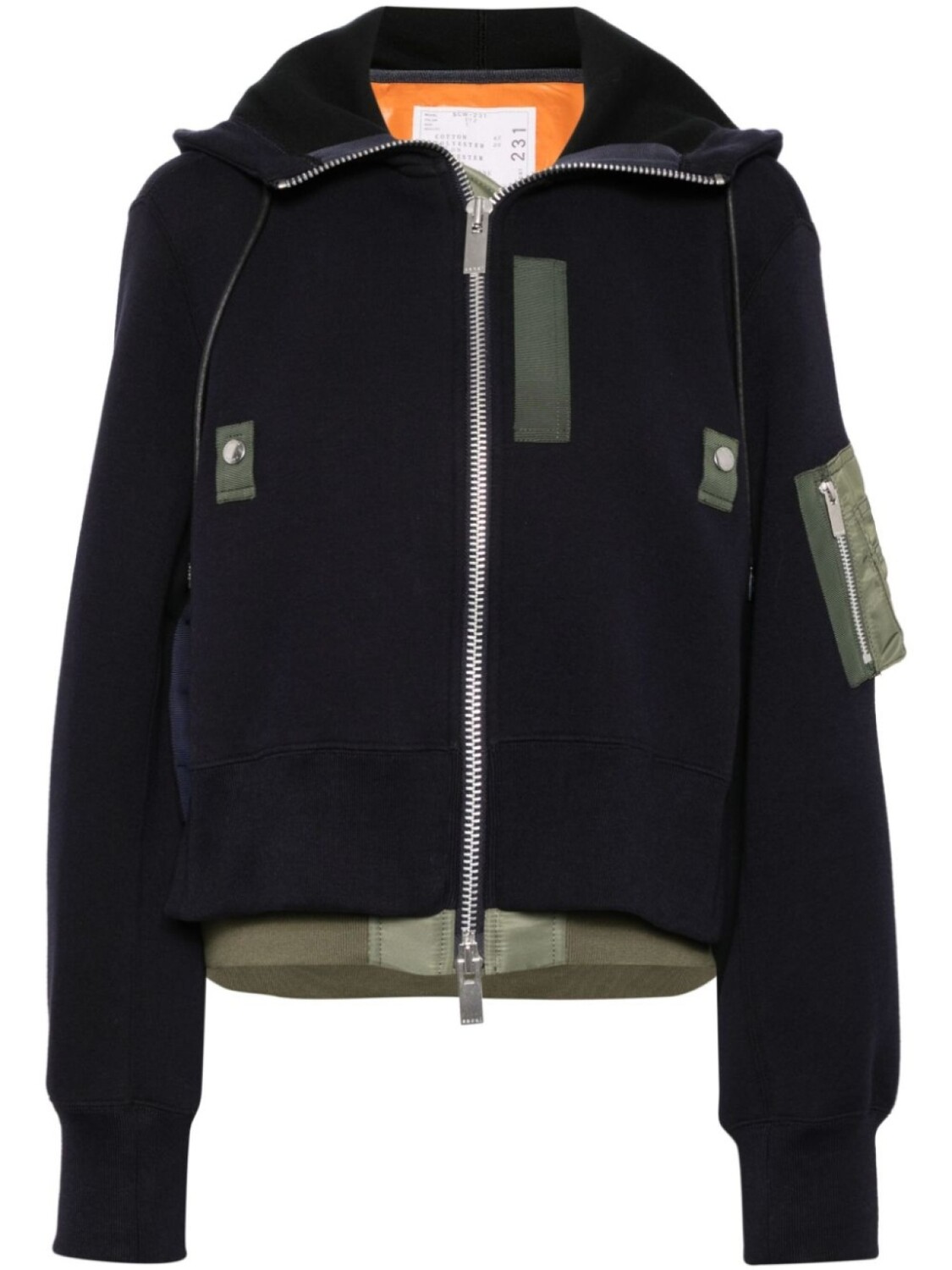

Sacai куртка с цветными вставками, синий