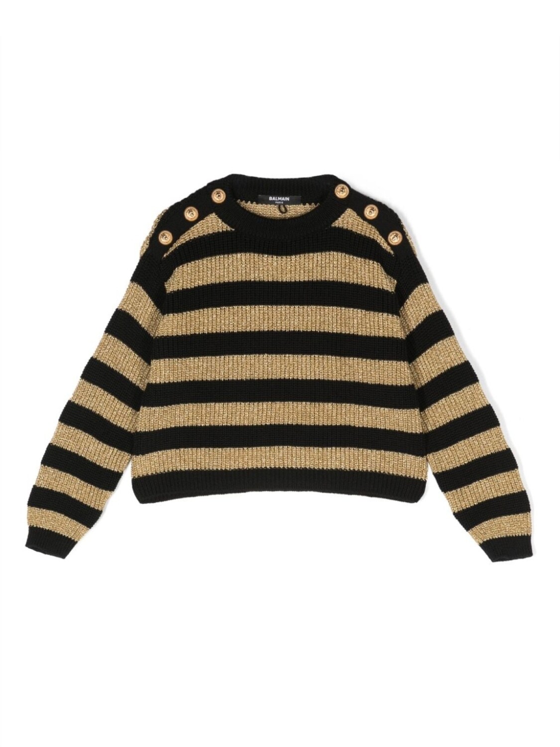 

Balmain Kids джемпер в полоску, черный