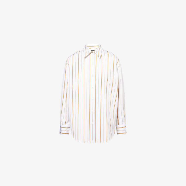 

Джинсовая рубашка Jessica в полоску Rag & Bone, цвет brwst