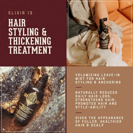 Elixir 13 Мужское средство для укладки и утолщения волос, 3,4 унции, 18.21 Man Made — фото 2