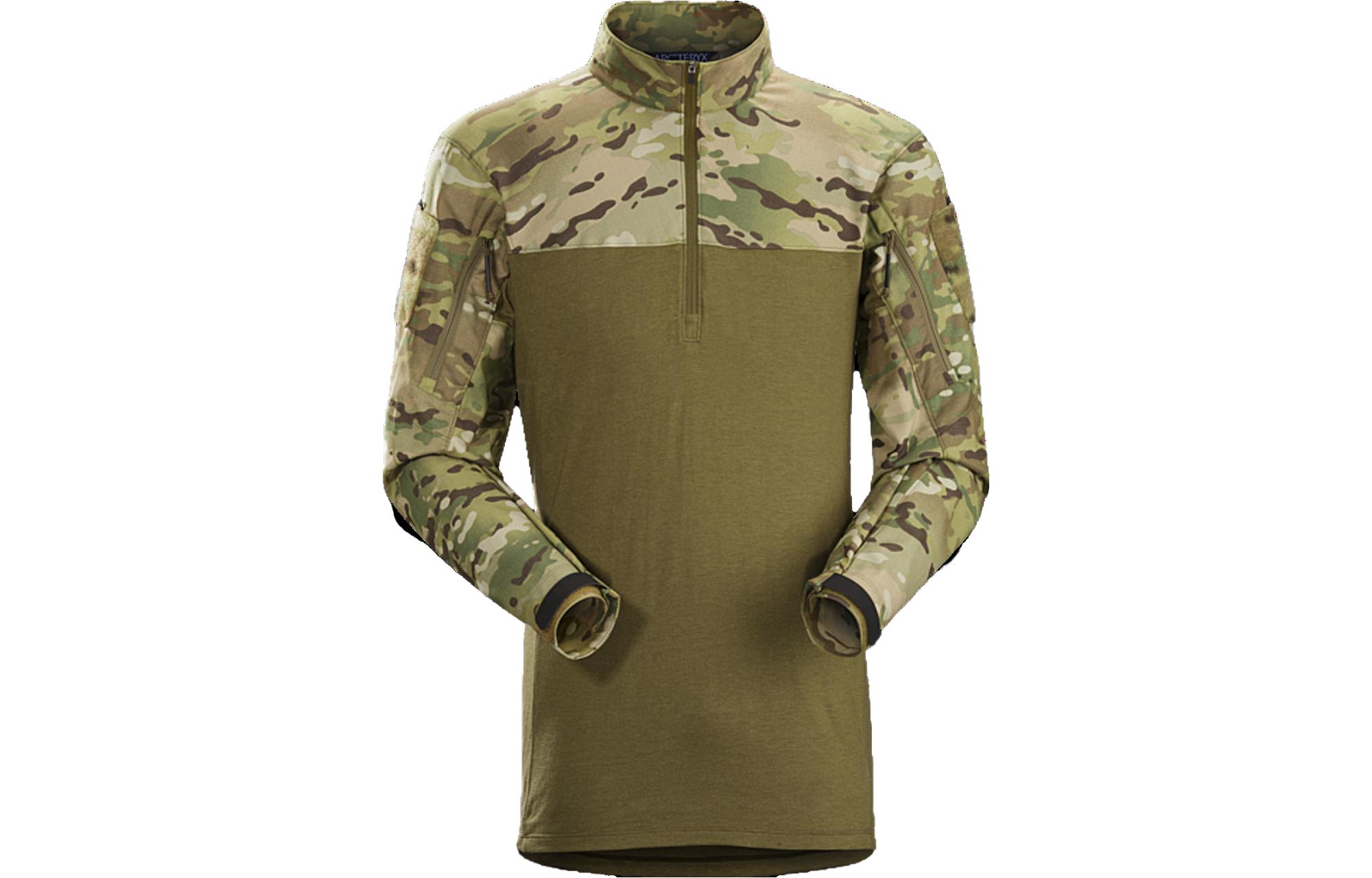 Футболка мужская зеленая Arcteryx, зеленый/мультикам — фото 2