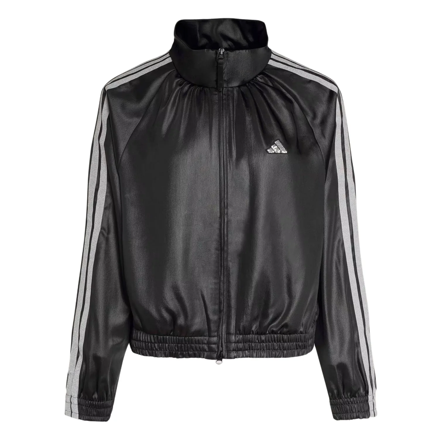 Adidas Куртка Dance Jackets женская Black/Metallic Silver Stand Collar Moderate Others