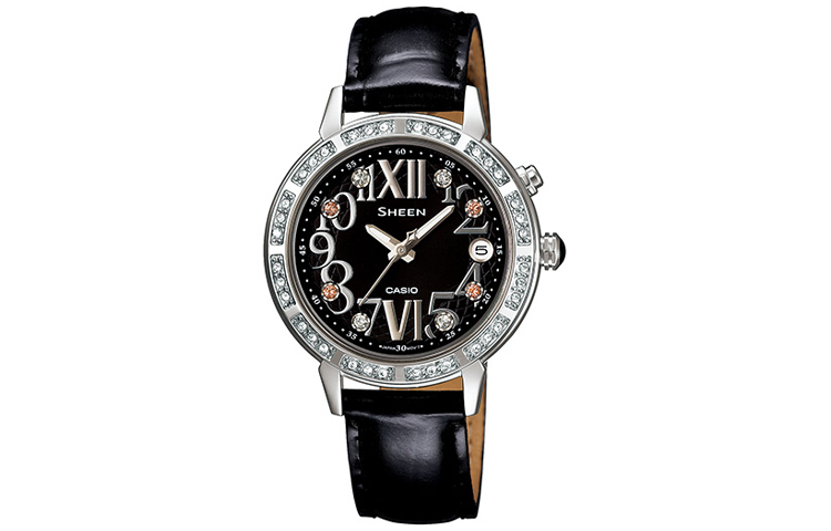 

CASIO Часы Women's SHEEN Black Watch SHE-4031L-1AU, Black
