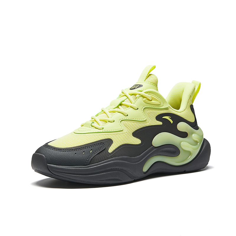 ANTA Повседневные кроссовки мужские Neon Light Green/Carbon Gray — фото 3
