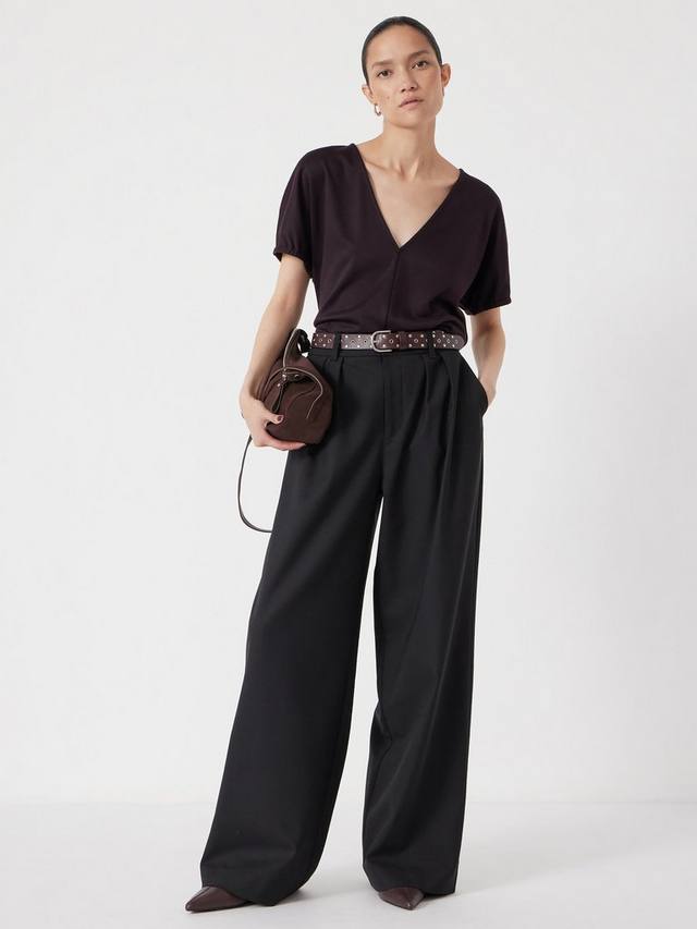 

Футболка с коротким рукавом и V-образным вырезом HUSH, Plum Purple