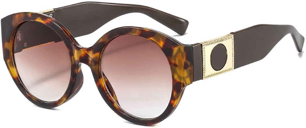 

Модные солнцезащитные очки в овальной оправе для мужчин и женщин, универсальные солнцезащитные очки в стиле ретро, ​​круглые, роскошные очки с защитой от УФ-излучения UV400 HVTVTLA, C5