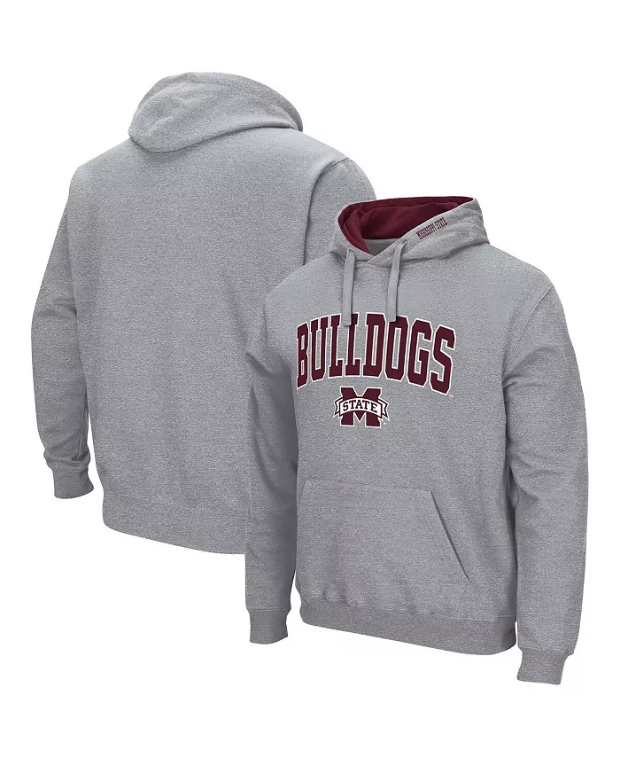 

Мужская толстовка с капюшоном Mississippi State Bulldogs Arch Logo 3.0 Colosseum, серый