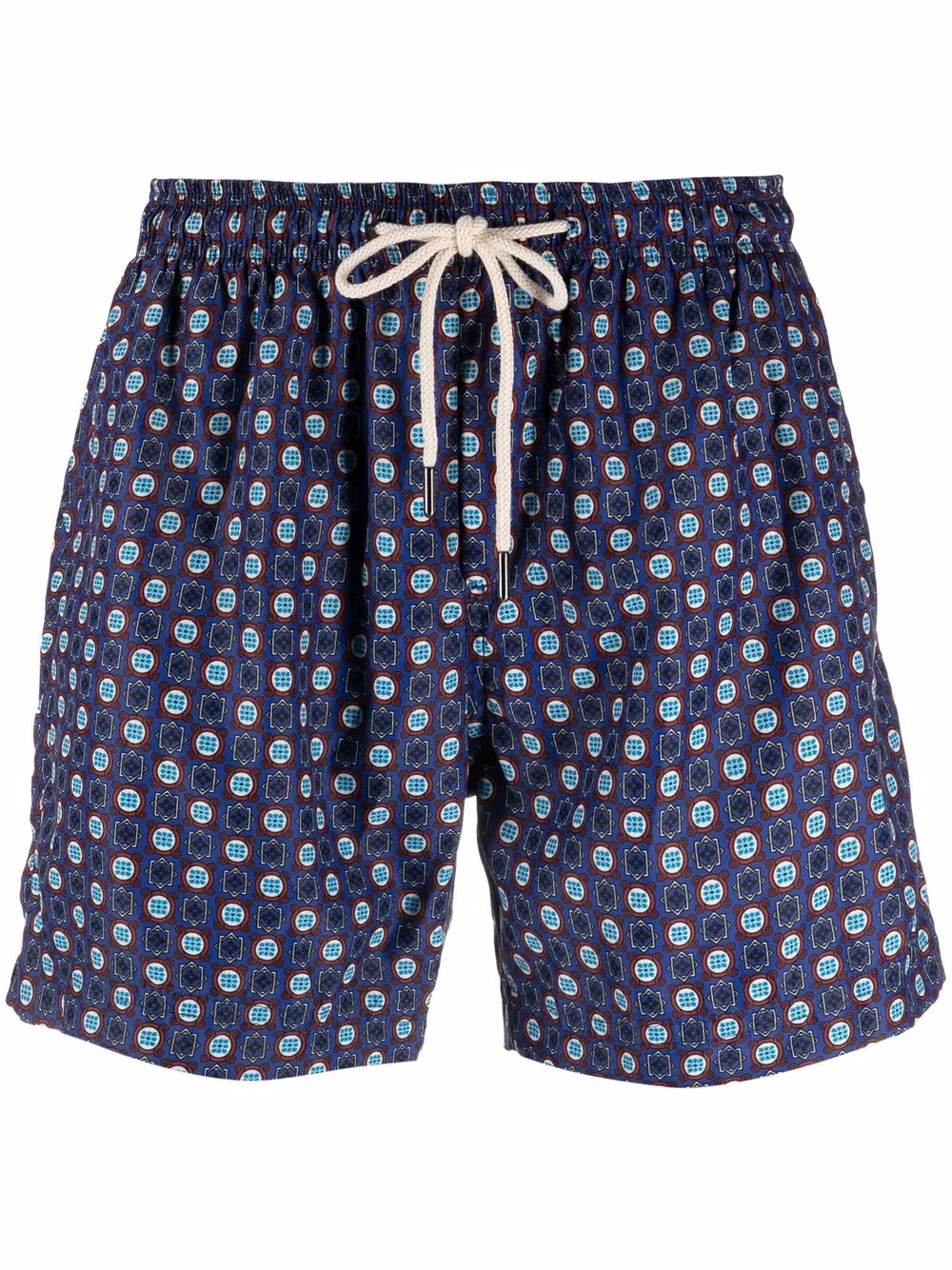 

Плавки-шорты с геометричным узором PENINSULA SWIMWEAR, синий
