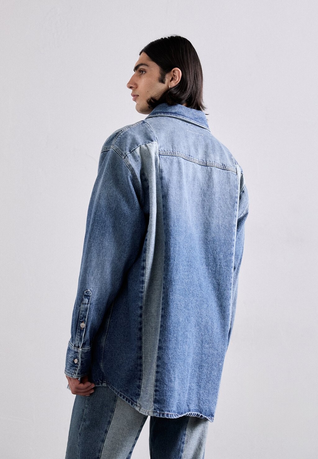 

Рубашка MM6 Maison Margiela, синий деним