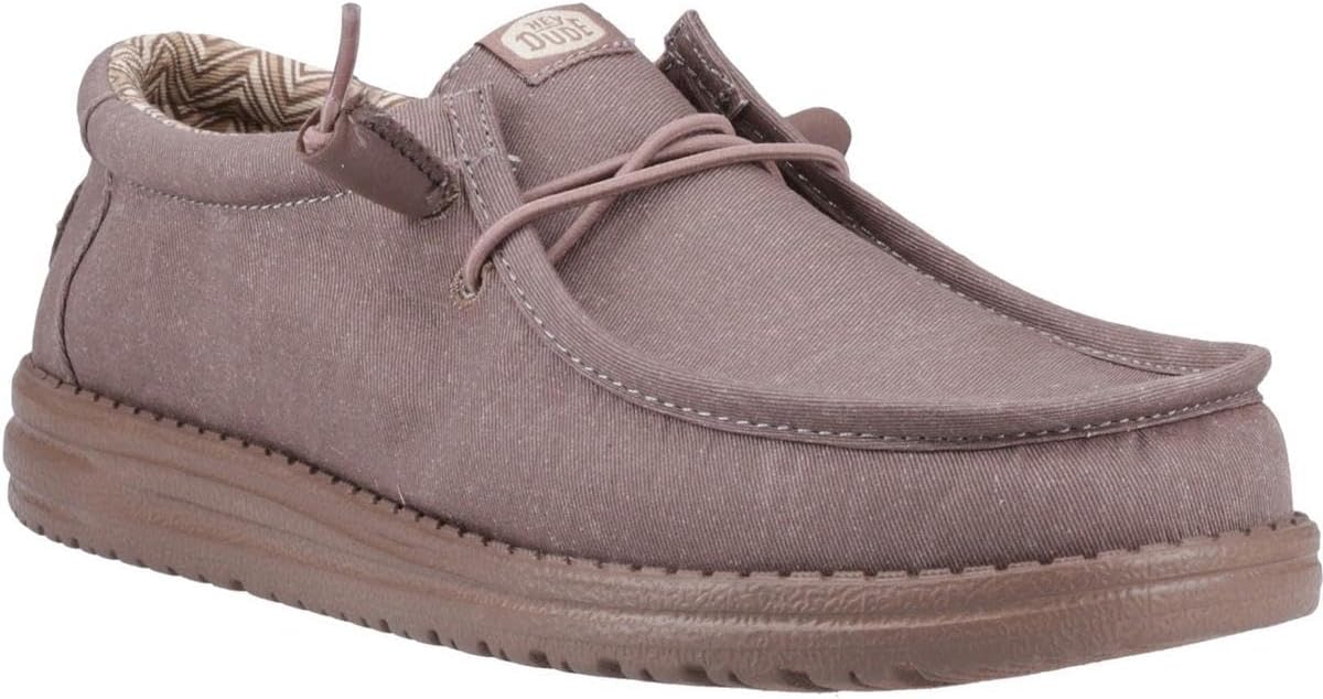 

Мужские лоферы HEYDUDE Wally Stretch из текстиля, Удобная легкая обувь без шнурков для мужчин, Для повседневной носки, прогулок и путешествий, Deep Taupe