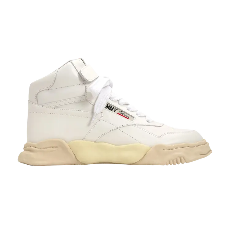 

Кроссовки Maison Mihara Yasuhiro Freddie Paraffin Vintage Sole Leather High 'White', белый