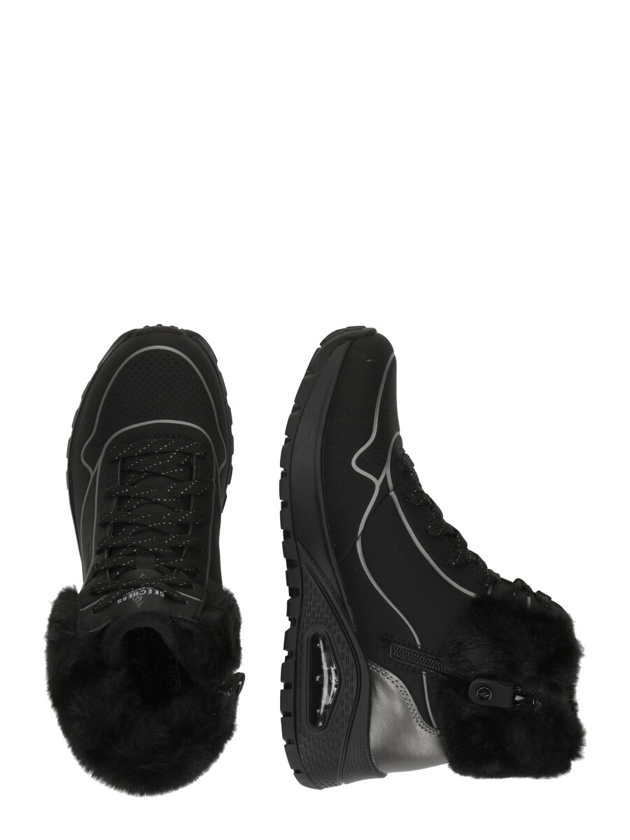 Ботильоны на шнуровке SKECHERS Uno, черный — фото 2
