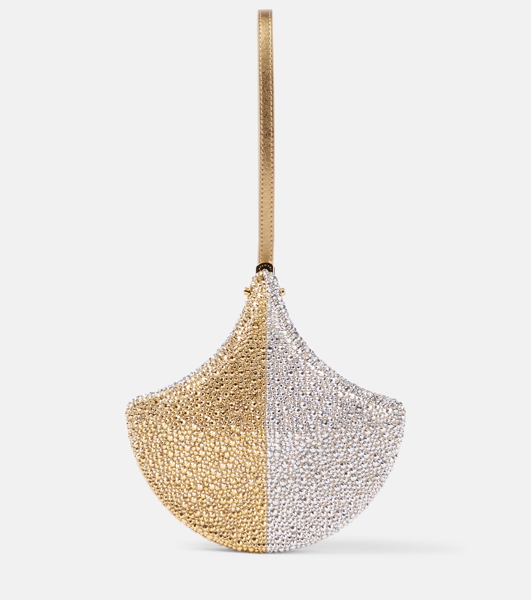 

Клатч из замши с кристаллами Ginkgo Bvlgari, Gold/Silver