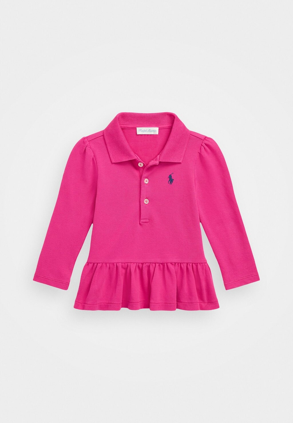 

Рубашка поло STRETCH PEPLUM POLO SHIRT Ralph Lauren, розовый