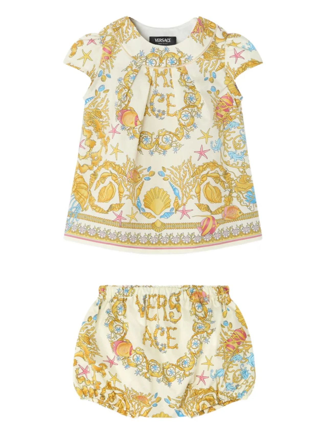

Платье Versace Kids Underwater Barocco, белый