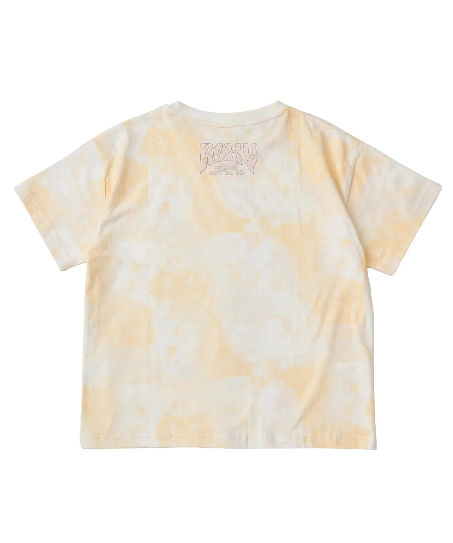 Детская футболка oversize с графикой Roxy MINI SURFING HORIZON желтая — фото 3
