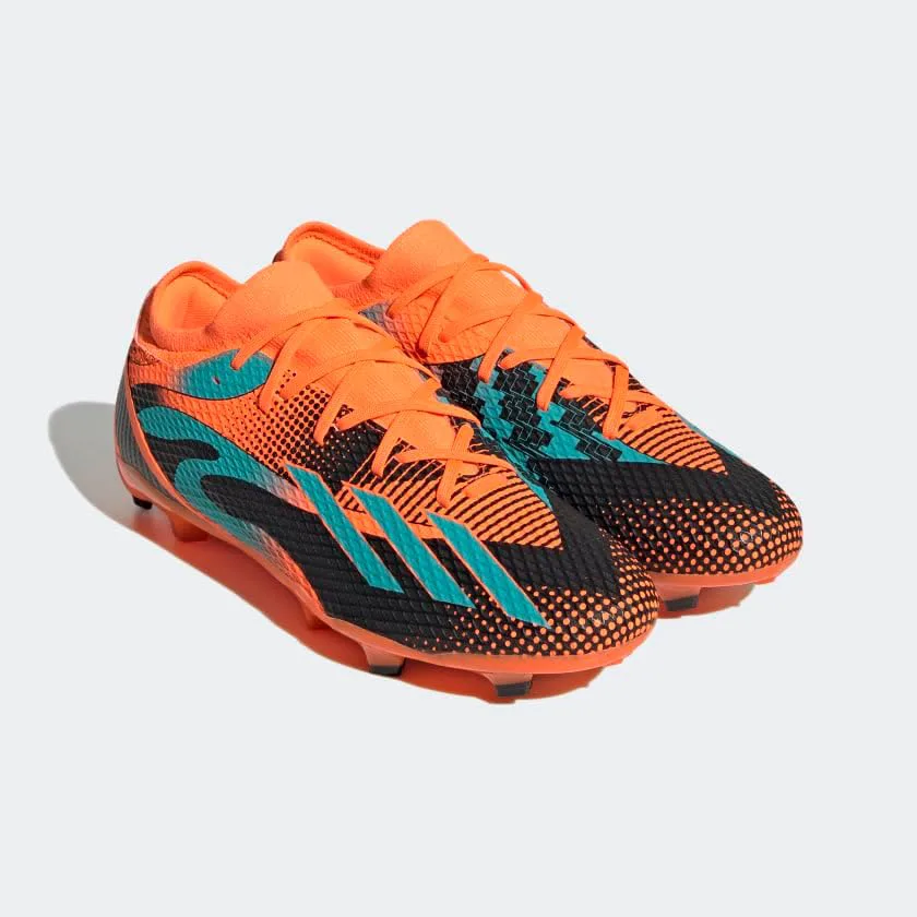 Adidas Унисекс Взрослые Бутсы Speedportal Messi.3 для игры на твердом покрытии, оранжевый/мятный/черный — фото 3