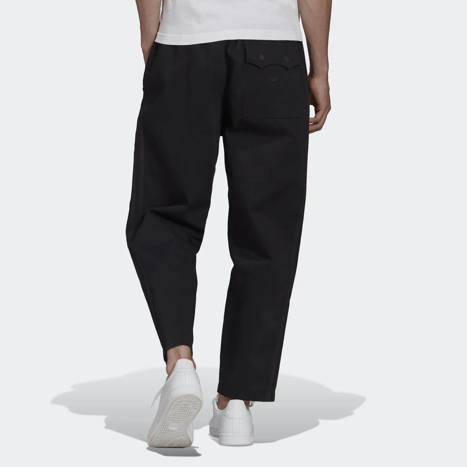 Adidas Originals Брюки повседневные Trefoil мужские осенние черные — фото 3