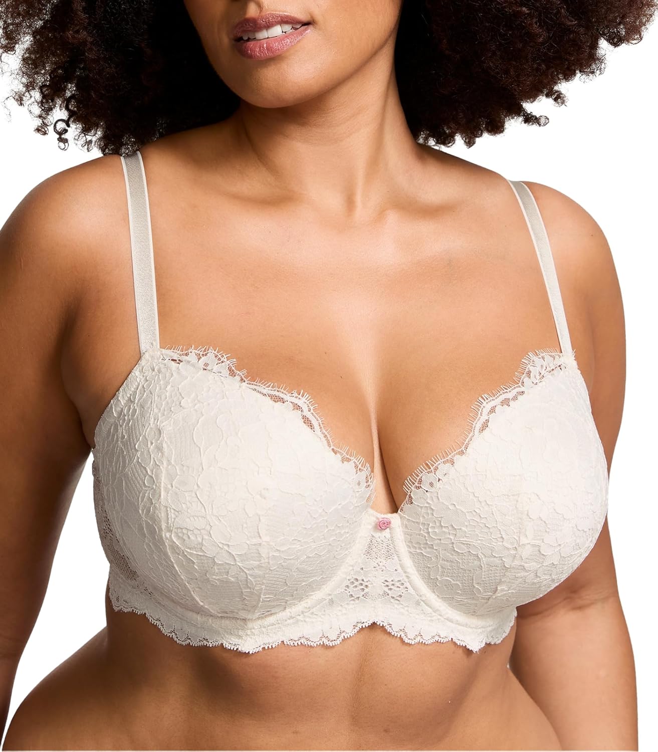 

Бюстгальтер Victoria's Dream Angels с легкой чашкой, размеры 32A-38DDD Victoria's Secret, Coconut White Lace (New Look)