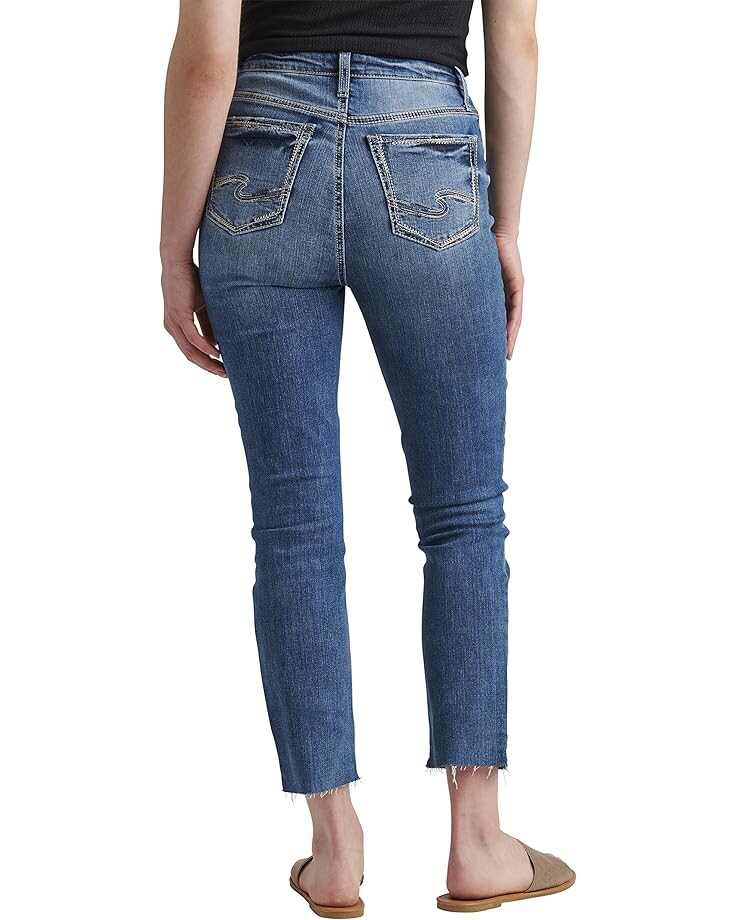 

Джинсы Silver Jeans Co. Hello Legs High-Rise Slim Straight Jeans L64421EKC217, индиго