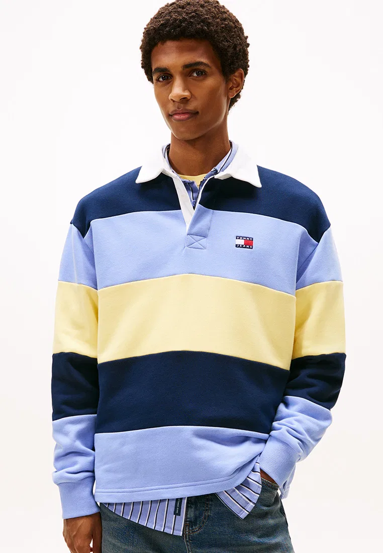 Футболка-поло, Tommy Jeans Tommy Hilfiger, темно-синий