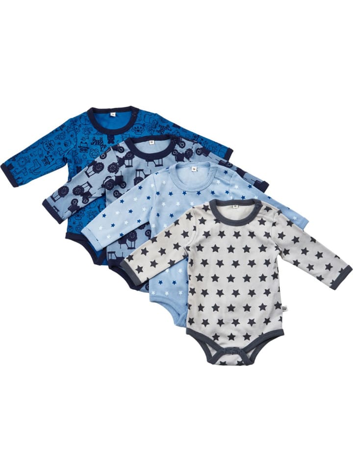 

Pippi Babywear Детский боди с длинными рукавами, синий