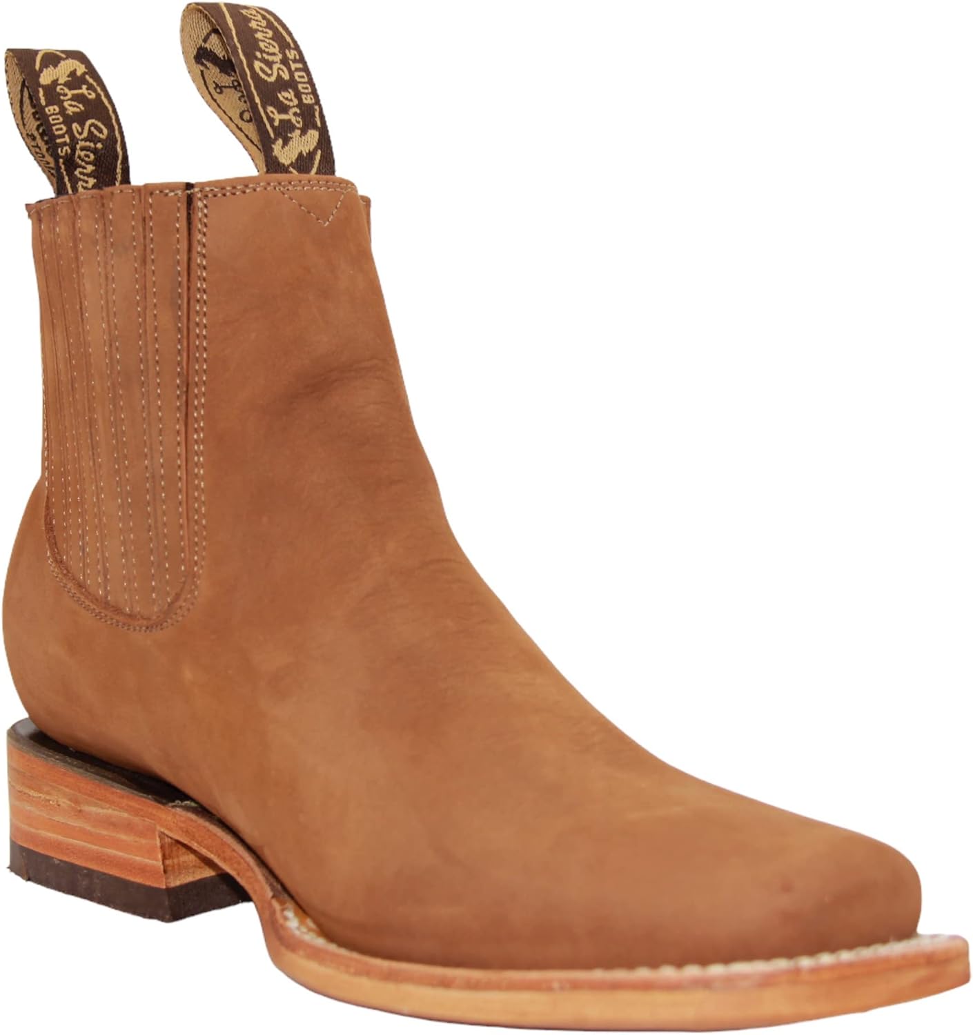 

Мужские короткие ковбойские сапоги Western Shops с квадратным носком из натуральной кожи The Western Shops, Miel