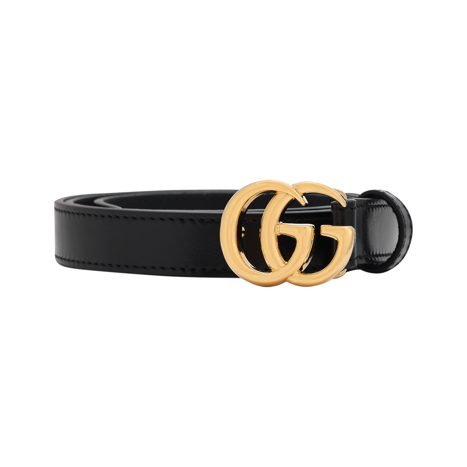 Кожаные ремни GG Marmont для женщин GUCCI, черный — фото 4