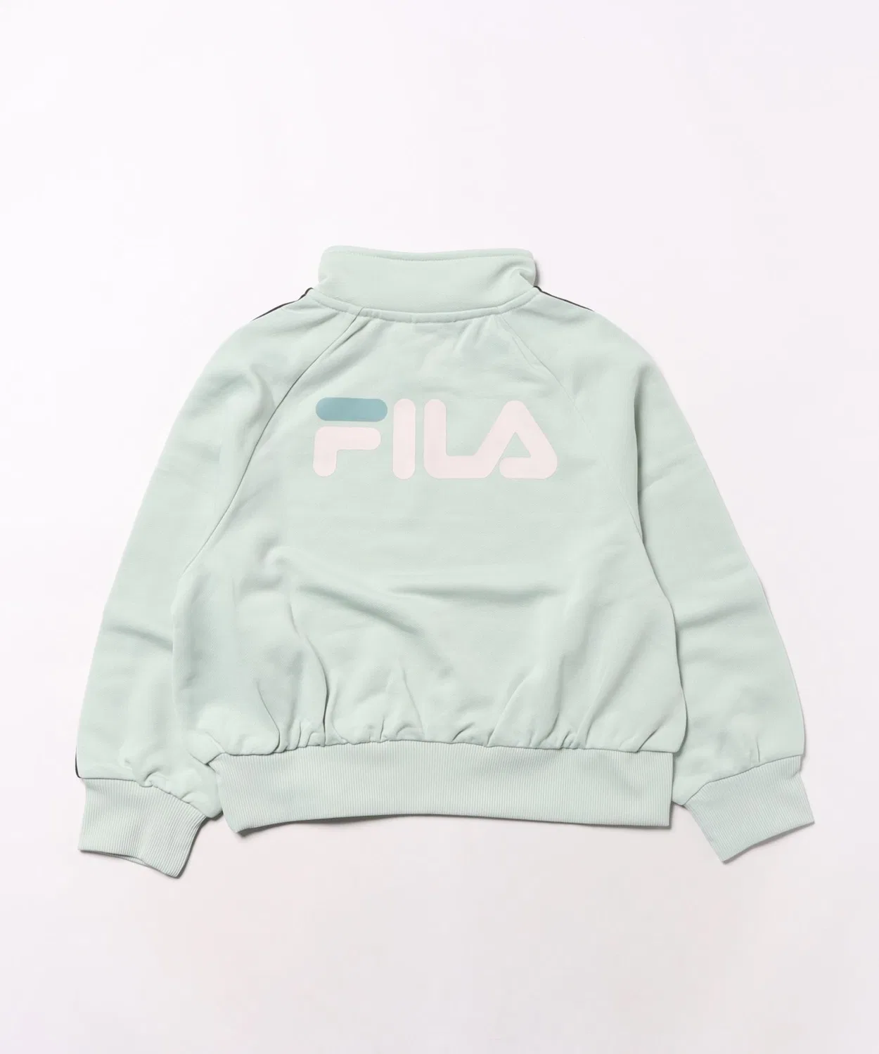 Толстовка FILA с принтом и полузамком, серая — фото 2