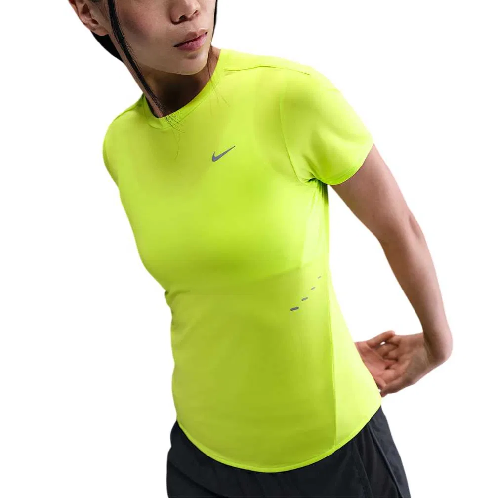 Футболка беговая Nike Dri-FIT зеленая — фото 4
