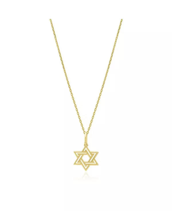 

Двойное золотое ожерелье «Звезда Давида», 14-каратное золото The Lovery, gold