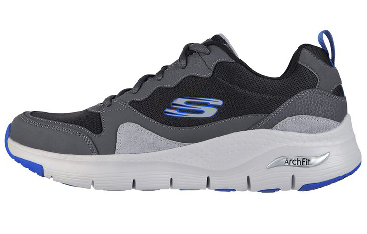 

Кроссовки Arch Fit для бега мужские с низким верхом темно-серые Skechers