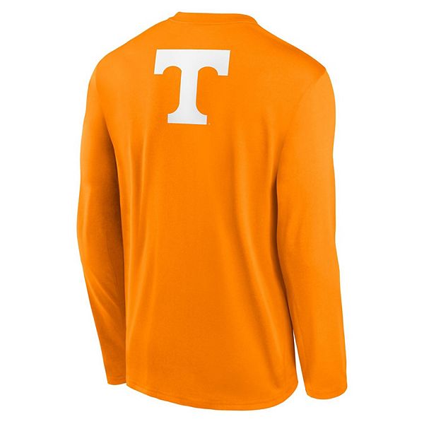 Мужская футболка с длинным рукавом tennessee orange tennessee volunteers primetime campus 2-hit legend Nike — фото 4