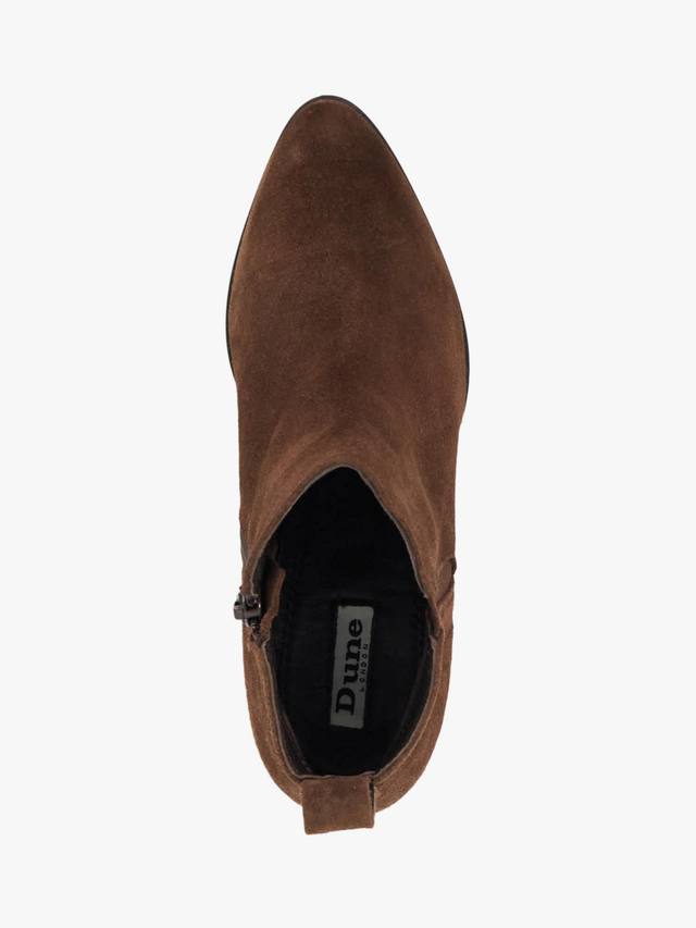 Parlure укороченные вестерн-сапоги до щиколотки из замши Dune London, Brown — фото 2