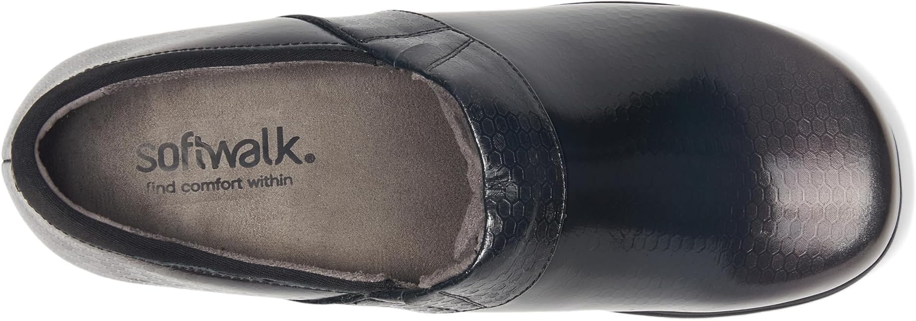 Сабо SoftWalk Meredith Sport, цвет Black Embossed Patent — фото 2