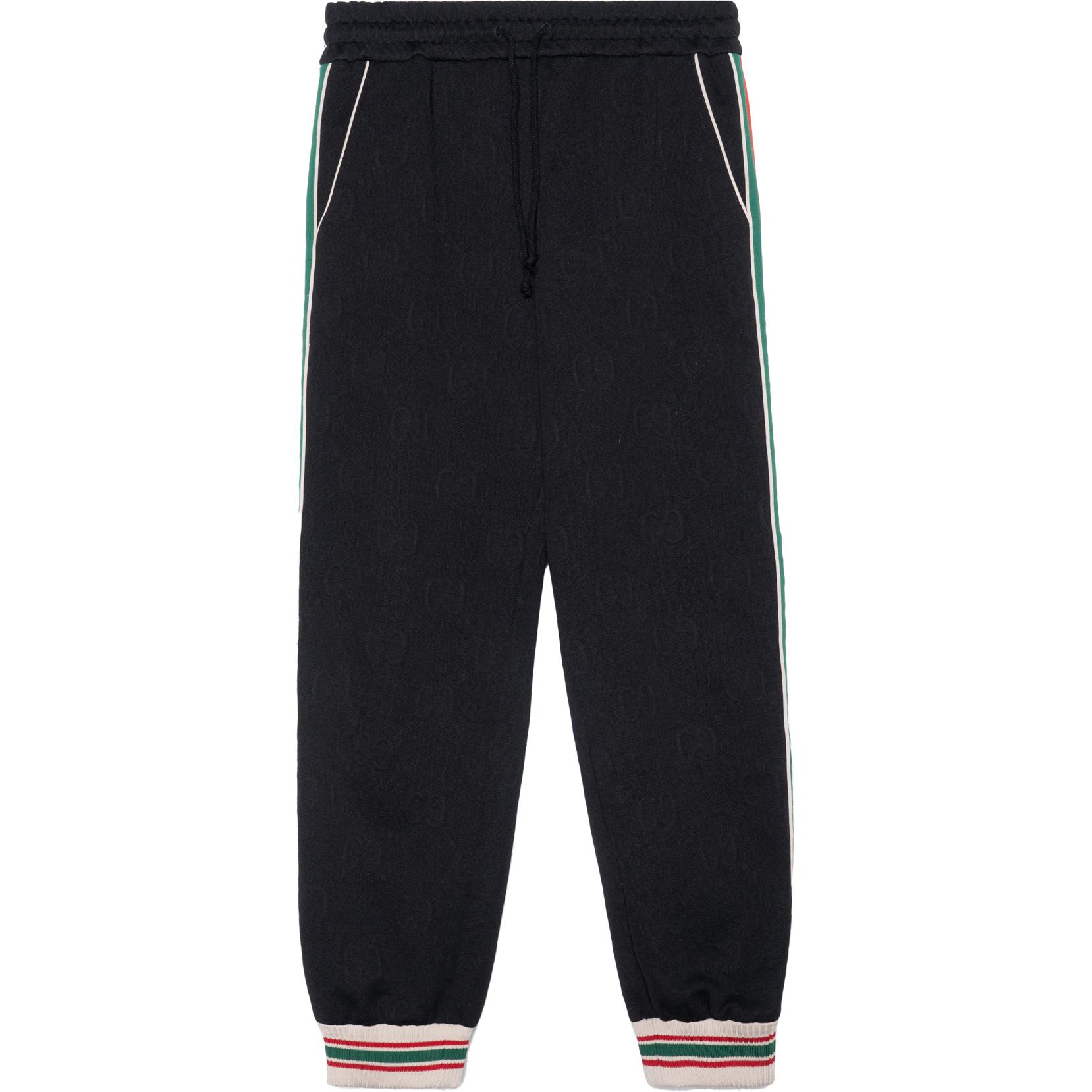 Спортивные брюки Gg Jacquard Jersey Gucci, черный — фото 3